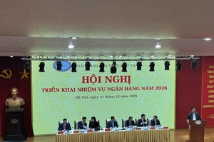 Ông Tô Huy Vũ, Chủ tịch Hội đồng thành viên Agribank phát biểu tại Hội nghị