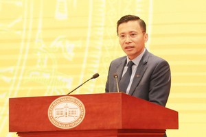 Ông Phạm Như Ánh, Tổng giám đốc Ngân hàng TMCP Quân đội (MB) phát biểu tại Hội nghị.