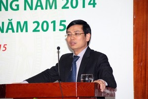 Ông Nguyễn Quang Hiện – Chủ tịch HĐQT MIC đánh giá tổng kết hoạt động 2014 và phương hướng 2015