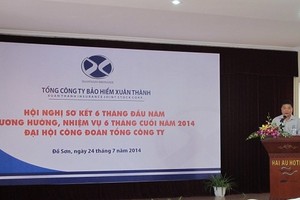 Năm 2015, Bảo hiểm Xuân Thành đặt mục tiêu tăng trưởng hơn 13%