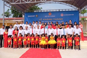 Tập đoàn Bảo Việt đầu tư 8,5 tỷ đồng xây trường mầm non Thái Nguyên