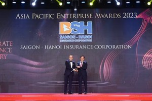 Ông Nguyễn Văn Trưởng, Tổng giám đốc BSH - nhận giải thưởng "Doanh nghiệp xuất sắc châu Á 2023"