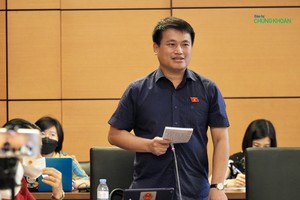 Đại biểu Đặng Ngọc Huy, đoàn Quảng Ngãi, Phó bí thư thường trực Tỉnh ủy Quảng Ngãi (Ảnh: M.Minh)