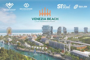 Phối cảnh dự án Venezia Beach do Hưng Vượng Developer là chủ đầu tư, nằm tại Cung đường Hồ Tràm – Bình Châu (TP. Phan Thiết)