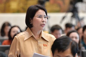 Đại biểu Trần Thị Nhị Hà (đoàn Hà Nội) cho rằng thuốc bán qua mạng chỉ nên là thuốc không kê đơn.