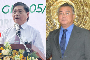 Ông Lê Tuấn Quốc (trái) và Lê Thanh Dũng, nguyên Phó chủ tịch tỉnh Bà Rịa - Vũng Tàu vừa bị kỳ luật.