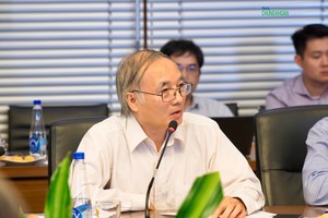 Ông Nguyễn Nội, nguyên Phó Cục trưởng Cục Đầu tư nước ngoài (Bộ Kế hoạch và Đầu tư), Ủy viên Ban Chấp hành Hiệp hội doanh nghiệp đầu tư nước ngoài phát biểu - Ảnh: M.Minh