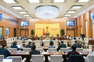 Phiên họp thứ 43 của UBTVQH diễn ra ngày 11-14/3/2025