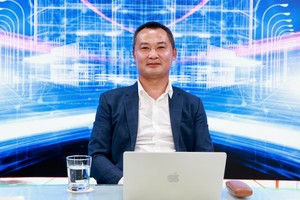 Ông Ngô Quang Huy, Phó giám đốc, Công ty Giải pháp phần mềm tài chính (FSS) phát biểu tại Tọa đàm của báo Tài chính - Đầu tư sáng 25/8 (Ảnh: Chí Cường)