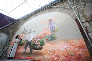 Phố cổ Hà Nội chuẩn bị có phố bích họa