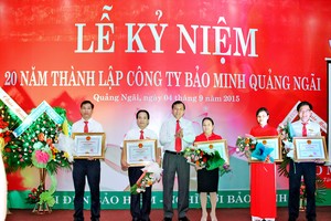 Bảo Minh Quảng Ngãi tăng trưởng bình quân 15% năm