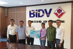 BIC chi trả bồi thường cho khách hàng vay vốn BIC Bình An tại Hải Dương