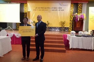 Sun Life Việt Nam chi trả quyền lợi bảo hiểm gần 900 triệu đồng cho khách hàng tại Gia Lai 