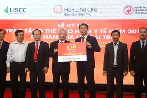 Năm 2018 Hanwha Life Việt Nam sẽ trao tặng 8.149 thẻ bảo hiểm y tế