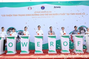 Phát động dự án Cải thiện tình trạng dinh dưỡng cho trẻ em dưới 5 tuổi tại Nghệ An