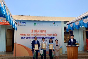 PTI trao tặng phòng học cho Trường tiểu học Hưng Phước- Bù Đốp