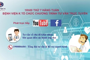Bệnh viện K phối hợp với Roche Việt Nam tư vấn trực tuyến điều trị ung thư