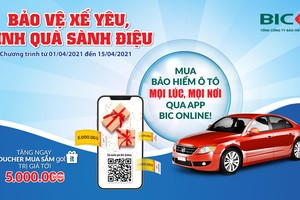 BIC bán bảo hiểm vật chất ô tô qua ứng dụng Online