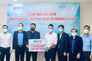 BIC chi trả hơn 2 tỷ đồng quyền lợi bảo hiểm BIC Bình an doanh nghiệp cho khách hàng 