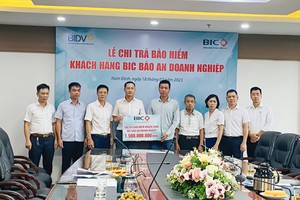 BIC chi trả 1,5 tỷ đồng quyền lợi bảo hiểm BIC Bảo an doanh nghiệp cho khách hàng tại Nam Định