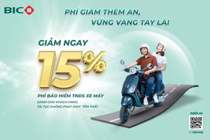BIC giảm 15% phí bảo hiểm trách nhiệm dân sự bắt buộc của chủ xe máy tri ân khách hàng tái tục