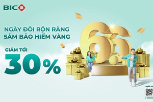 BIC tặng ưu đãi vàng, giảm tới 30% phí bảo hiểm