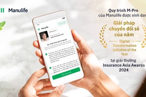 Quy trình M-Pro của Manulife đạt giải thưởng châu Á về sáng kiến chuyển đổi số