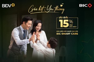 BIC giảm 15% phí bảo hiểm sức khỏe cao cấp BIC Smart Care 