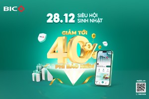Ngày 28/12, BIC siêu ưu đãi tới 40% 