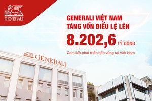 Generali Việt Nam tăng vốn thêm 1.000 tỷ đồng