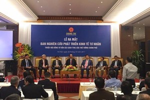 Chính thức ra mắt Ban Nghiên cứu Phát triển kinh tế tư nhân