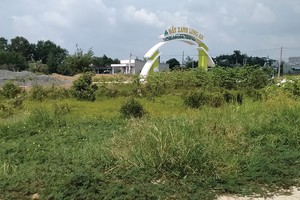 Dự án của Đất Xanh Long An bị đề nghị thu hồi. Ảnh: Việt Dũng