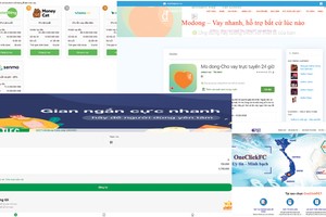 Nở rộ nhiều hình thức tín dụng đen trực tuyến, lãi suất cho vay lên tới 1.400%/năm. Ảnh: Đ.T