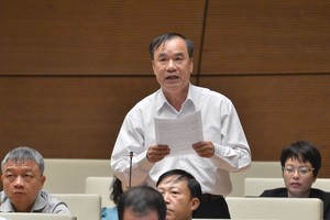 Đại biểu Trần Quang Chiểu phát biểu tại Quốc hội.