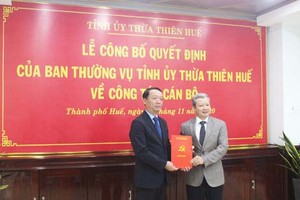 Ông Phan Thiên Định (trái ảnh) nhận nhiệm vụ mới.