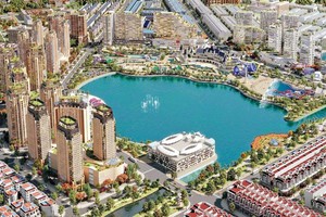 Khu đô thị Van Phuc City được nhà đầu tư chuẩn bị quỹ đất từ 10 năm trước khi triển khai xây dựng.