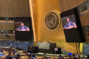 Đại sứ Đặng Đình Quý giới thiệu Nghị quyết với Liên hợp quốc