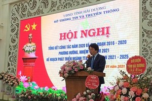 Ông Nguyễn Cao Thắng, Giám đốc Sở TTTT Hải Dương phát biểu khai mạc Hội nghị