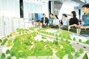 Một dự án căn hộ tại huyện Bình Chánh vừa được giới thiệu. Ảnh: Thiện Minh