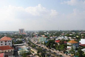 Một góc thành phố Vĩnh Long