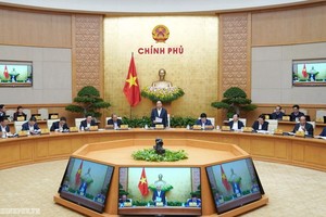 Một phiên họp thường kỳ của Chính phủ đương nhiệm.