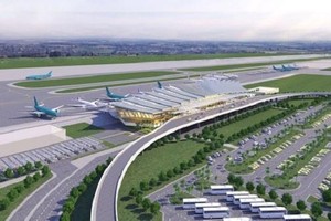 Phối cảnh sân bay Quảng Trị.