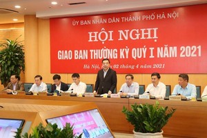  Chủ tịch UBND TP Hà Nội Chu Ngọc Anh nhấn mạnh cần tận dụng đón đầu các cơ hội, điều kiện hút làn sóng thu hút đầu tư trong và ngoài nước