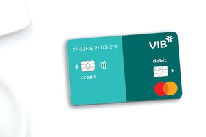 VIB Online Plus 2in1 là dòng thẻ đầu tiên tại Đông Nam Á tích hợp thẻ tín dụng và thẻ thanh toán