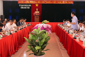 Lãnh đạo tỉnh Phú Yên làm việc với đơn vị tài trợ quy hoạch và tư vấn quy hoạch