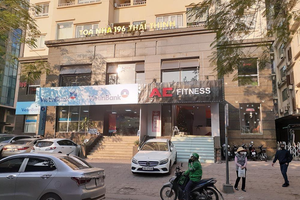 Tòa nhà 196 - Thái Thịnh hiện hữu với 12 tầng Ảnh: Lê Quân