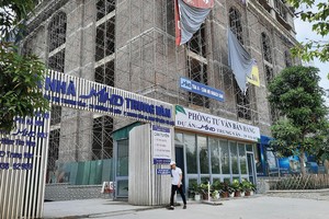 Dự án MHD Trung Văn đã hoàn thiện xong phần thô và đang được mở bán. Ảnh: Thành Nguyễn