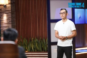 Phước Thành đến Shark Tank để kêu gọi 1 tỷ đồng cho 10% cổ phần.