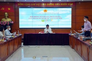 Thứ trưởng Bộ Nông nghiệp và Phát triển nông thôn Trần Thanh Nam, Chủ tịch Hội đồng đánh giá, phân hạng sản phẩm OCOP quốc gia chủ trì phiên họp đánh giá