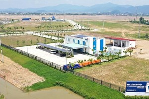 Một góc khu công nghiệp WHA nằm trong Khu kinh tế Đông Nam Nghệ An.